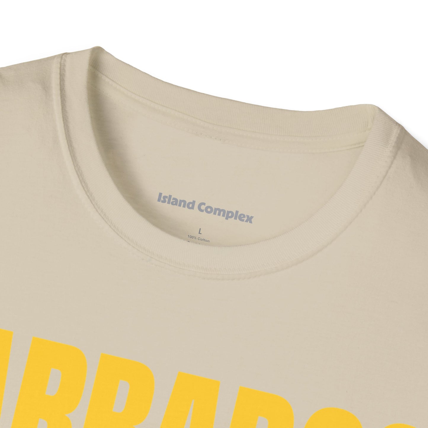 Barbados Motto Series YELLOW TEXT Unisex T-Shirt