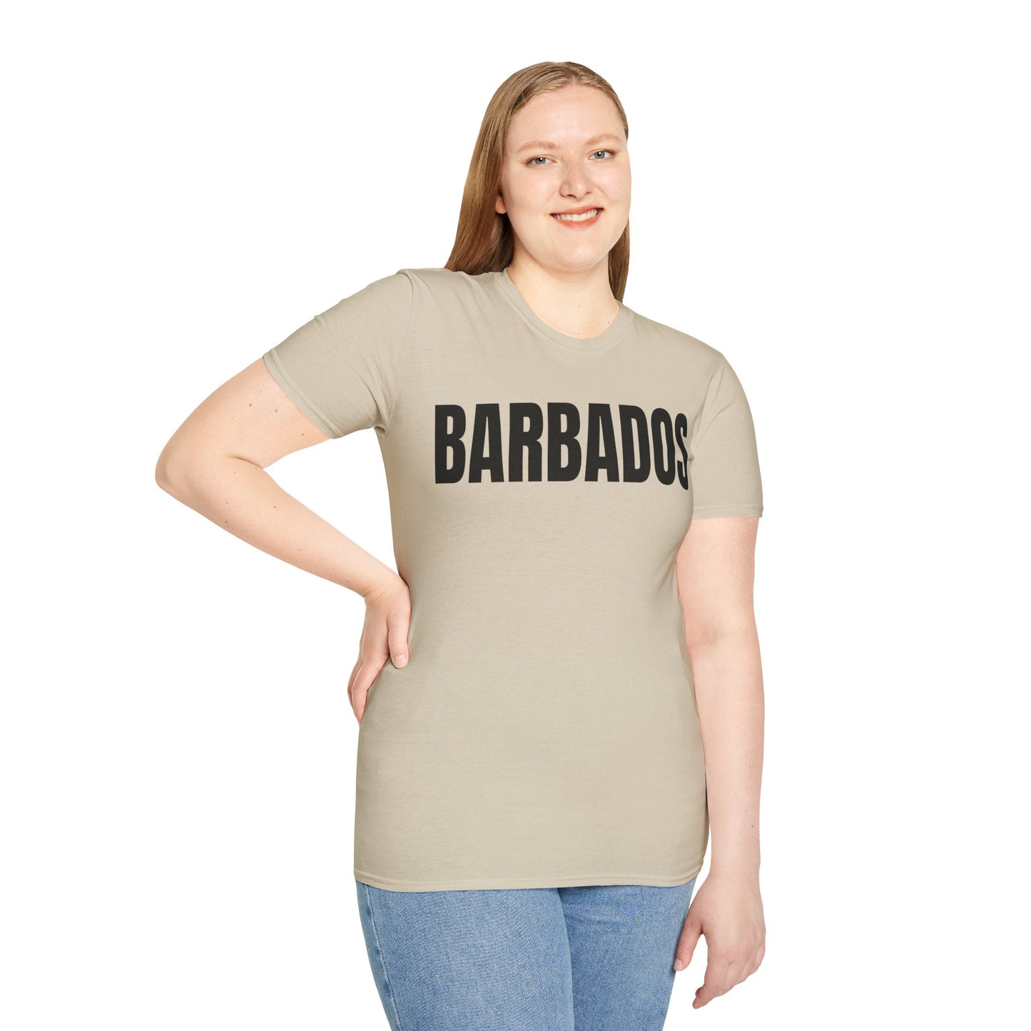 Barbados BLACK TEXT Unisex T-Shirt