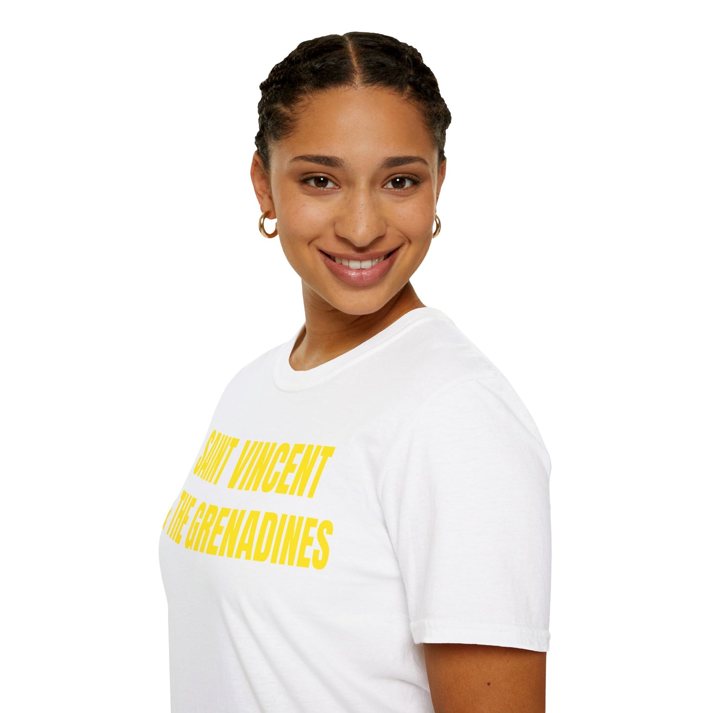 Saint Vincent Motto Series YELLOW TEXT Unisex T-Shirt