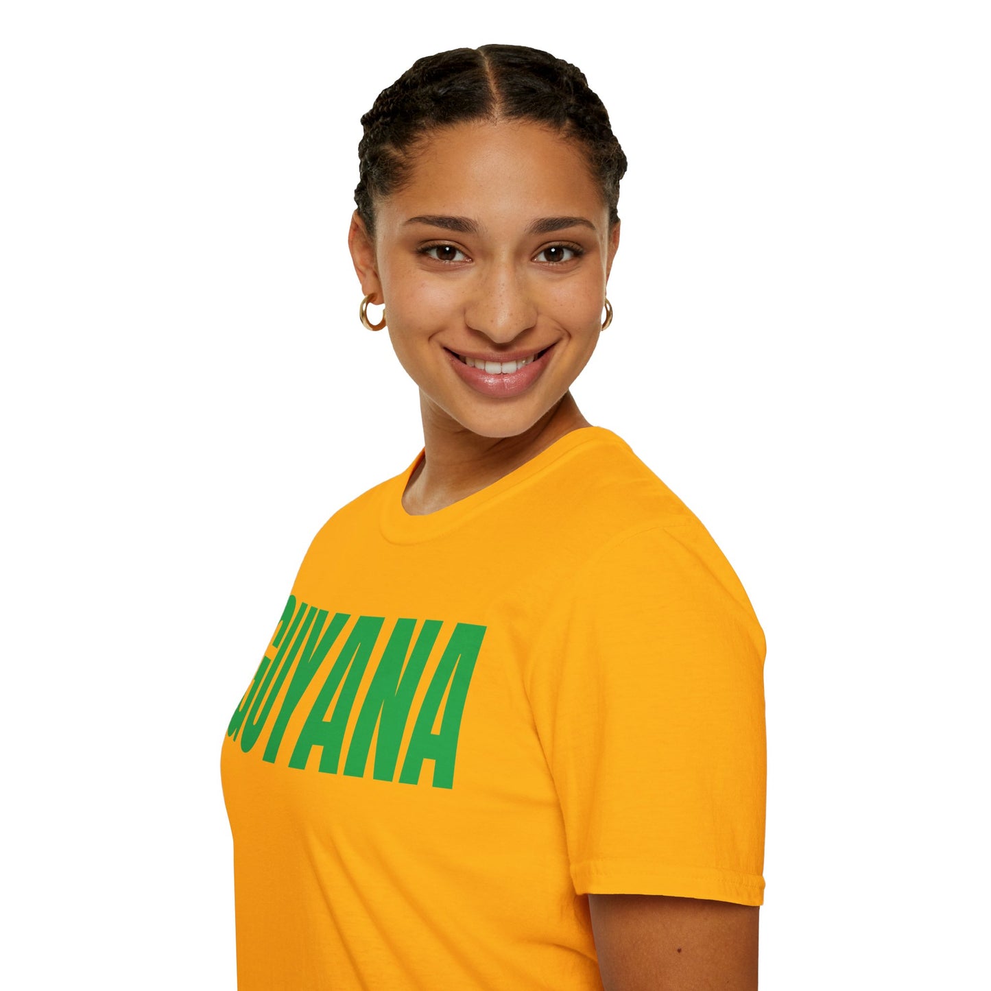 Guyana Motto Series GREEN TEXT Unisex T-Shirt