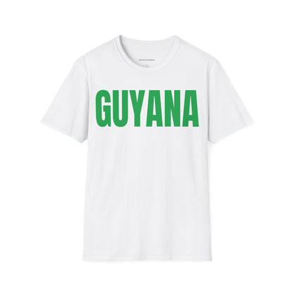 Guyana Motto Series GREEN TEXT Unisex T-Shirt