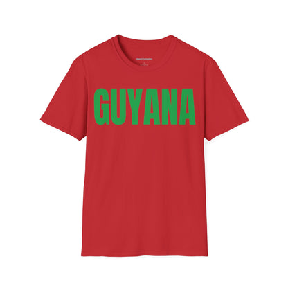 Guyana GREEN TEXT Unisex T-Shirt