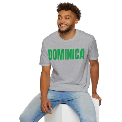 Dominica GREEN TEXT Unisex T-Shirt