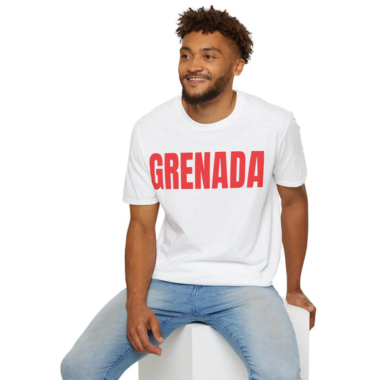 Grenada Motto Series RED TEXT Unisex T-Shirt