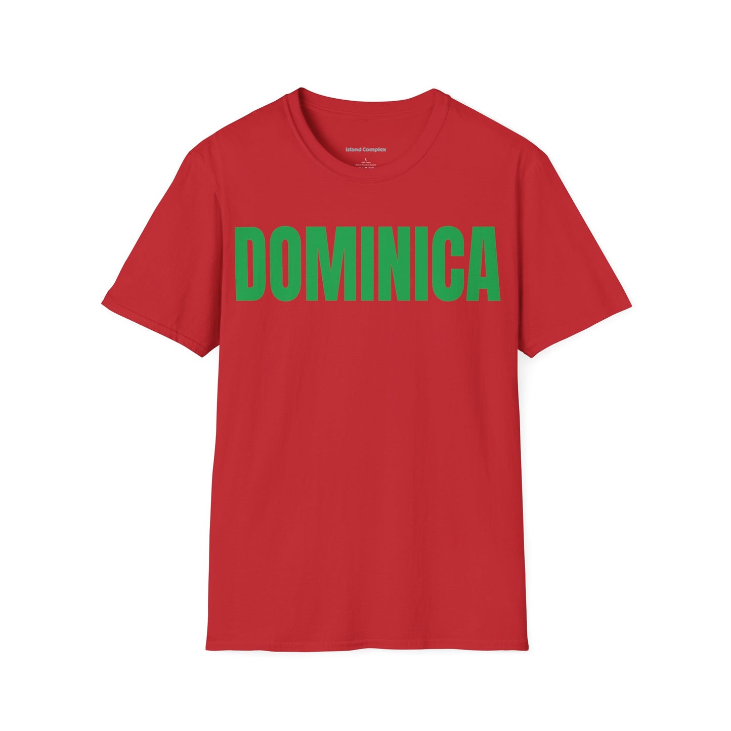 Dominica GREEN TEXT Unisex T-Shirt