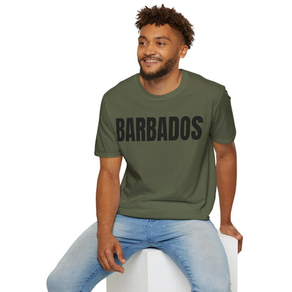 Barbados BLACK TEXT Unisex T-Shirt