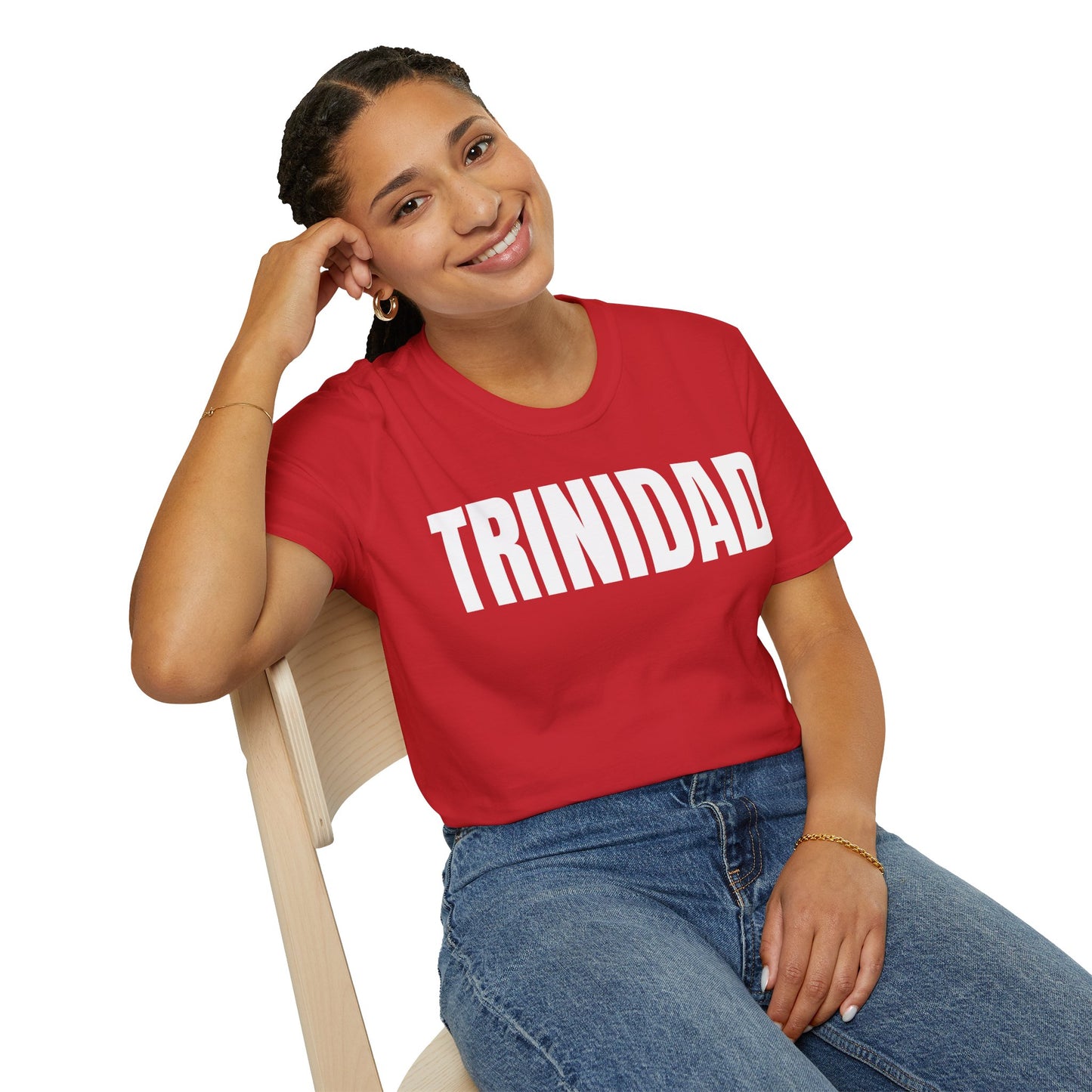 Trinidad WHITE TEXT Unisex T-Shirt