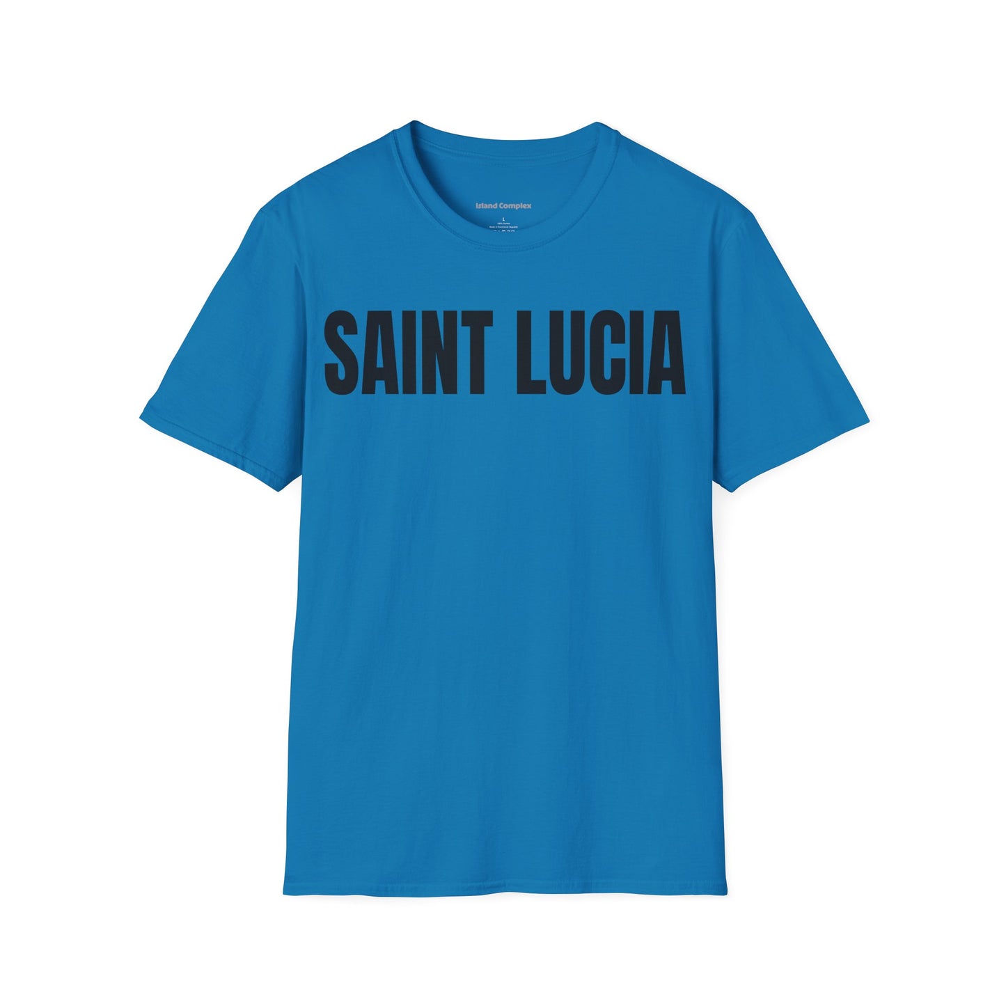 Saint Lucia Motto Series BLACK TEXT Unisex T-Shirt