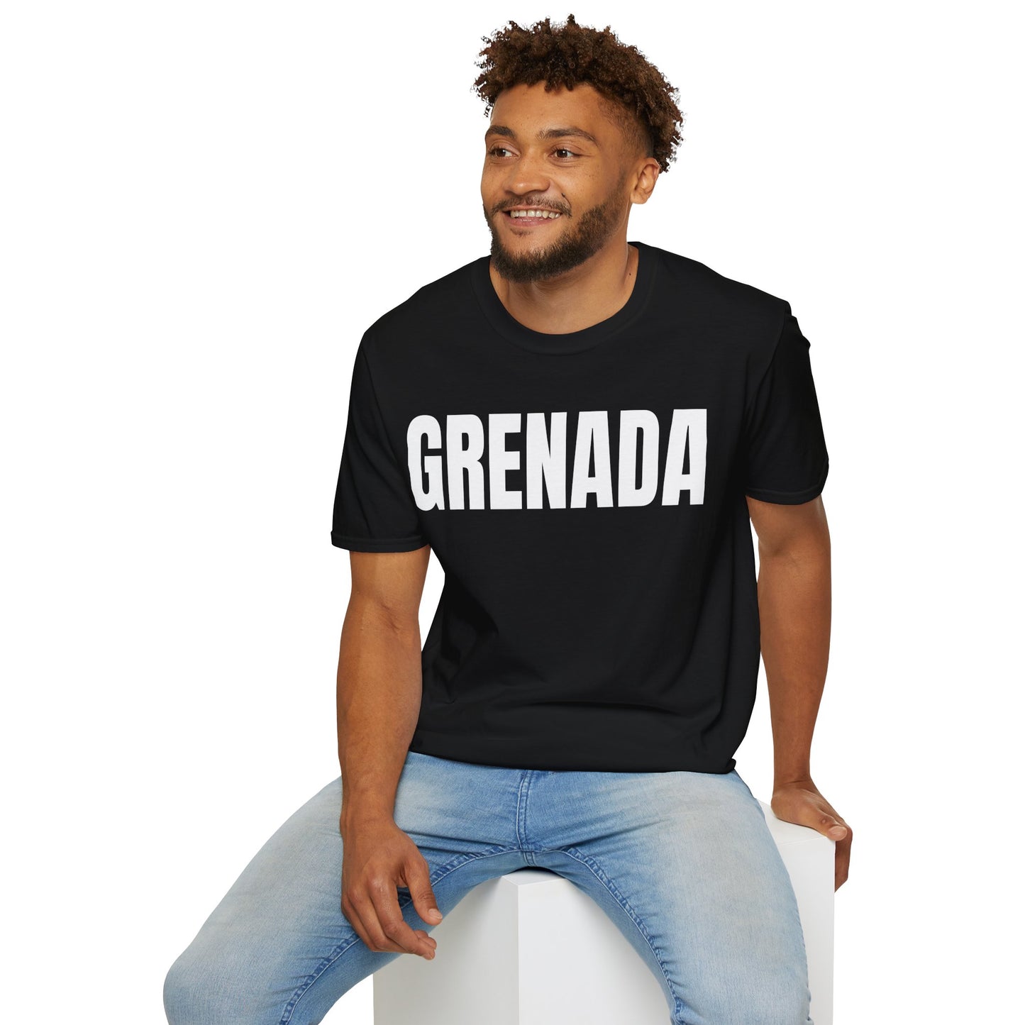 Grenada Motto Series WHITE TEXT Unisex T-Shirt