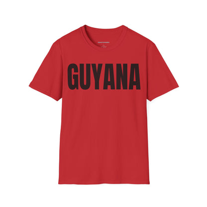 Guyana Motto Series BLACK TEXT Unisex T-Shirt