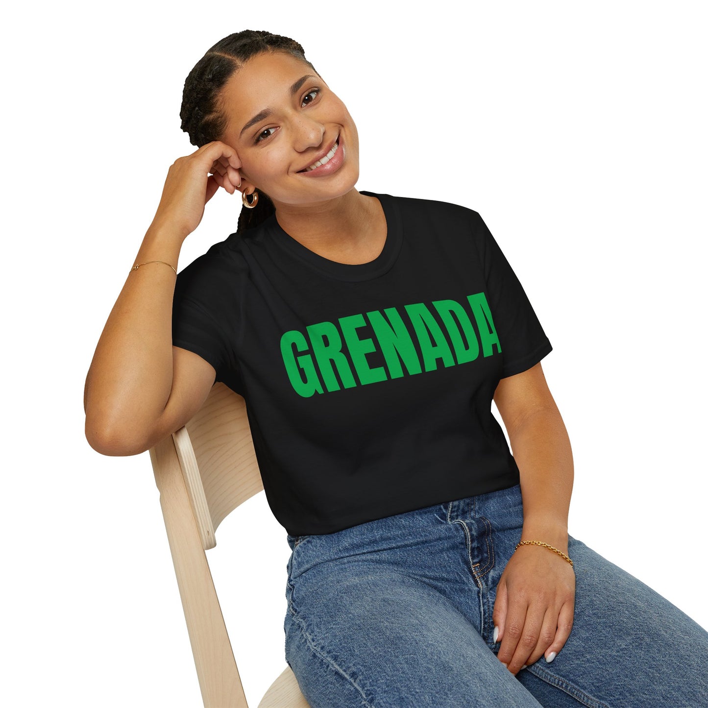 Grenada Motto Series GREEN TEXT Unisex T-Shirt