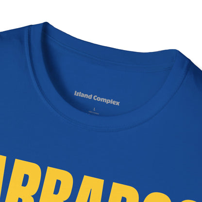 Barbados Motto Series YELLOW TEXT Unisex T-Shirt