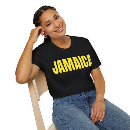 Jamaica YELLOW TEXT Unisex T-Shirt