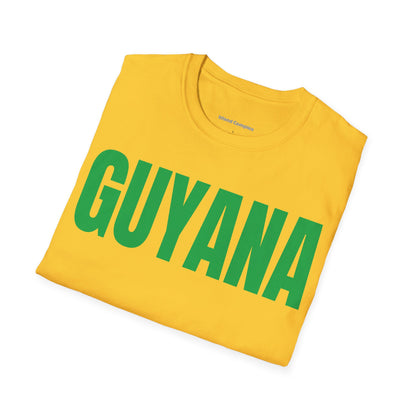 Guyana Motto Series GREEN TEXT Unisex T-Shirt