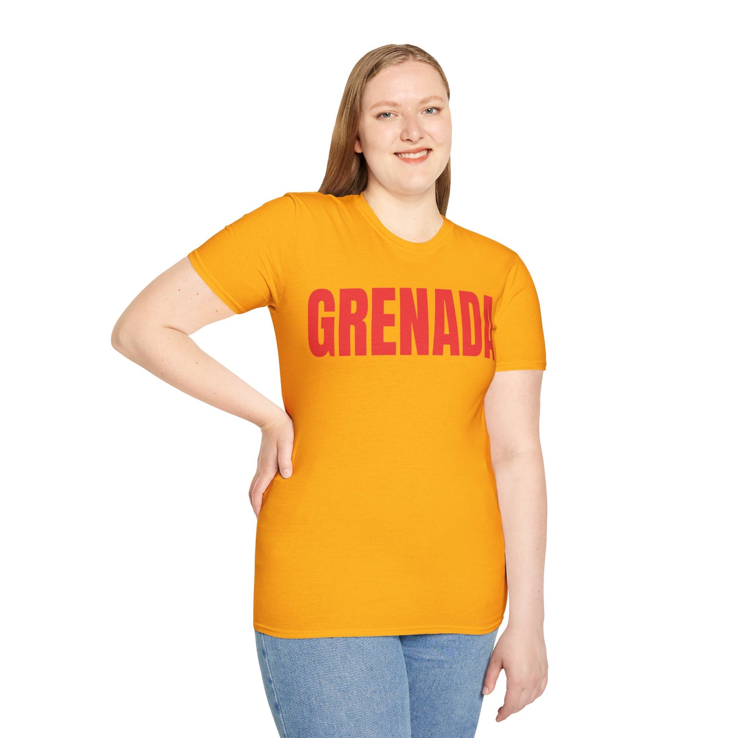 Grenada Motto Series RED TEXT Unisex T-Shirt