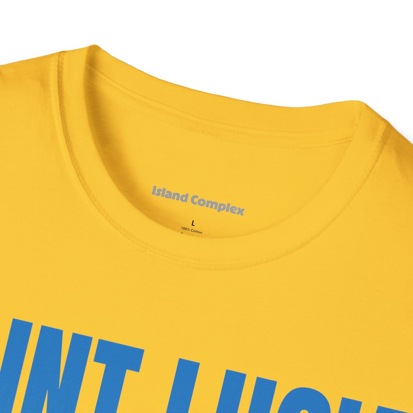 Saint Lucia Motto Series BLUE TEXT Unisex T-Shirt