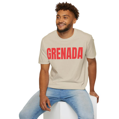 Grenada Motto Series RED TEXT Unisex T-Shirt