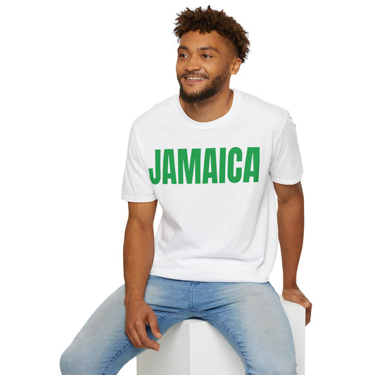 Jamaica Motto Series GREEN TEXT Unisex T-Shirt