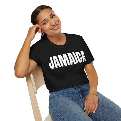 Jamaica WHITE TEXT Unisex T-Shirt