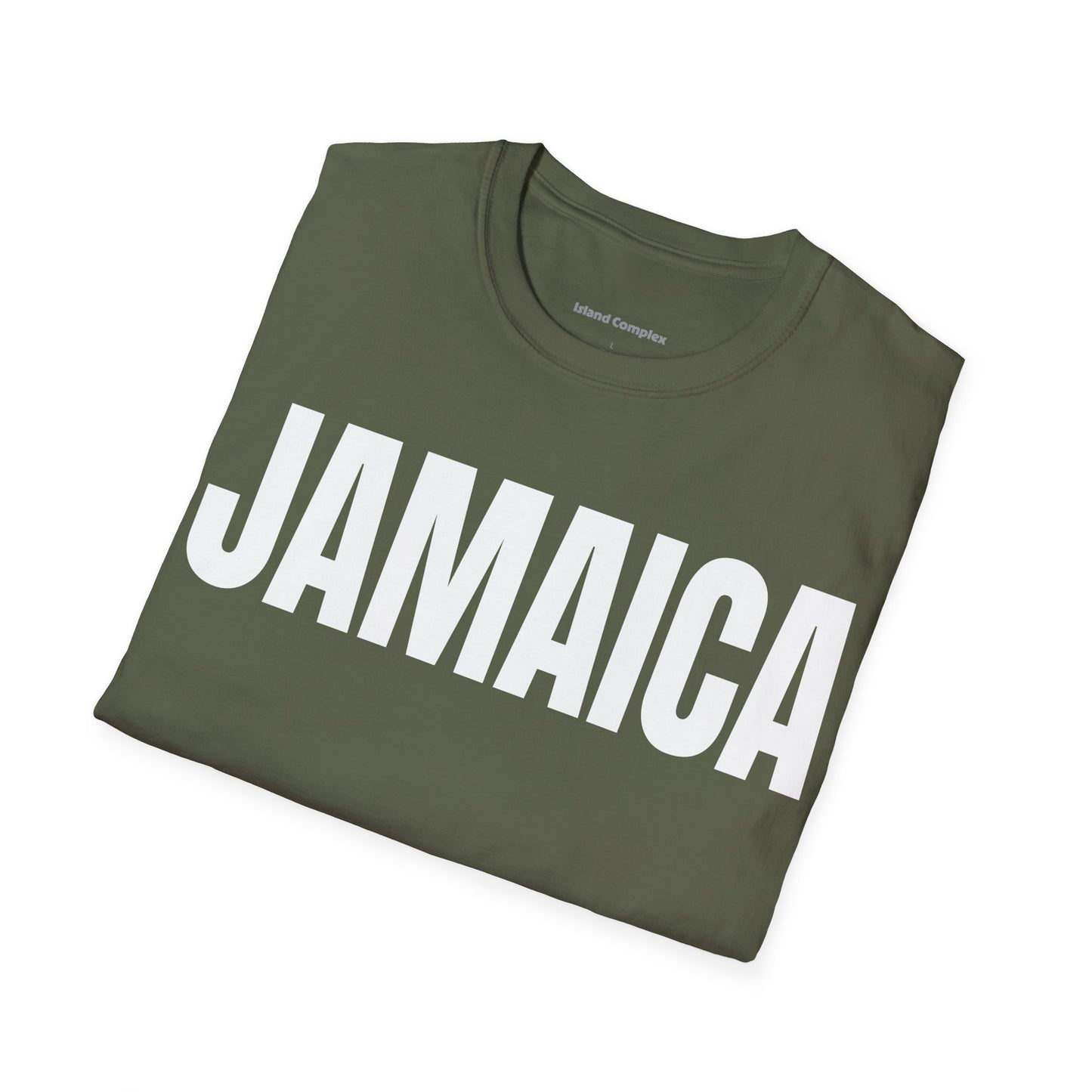 Jamaica WHITE TEXT Unisex T-Shirt