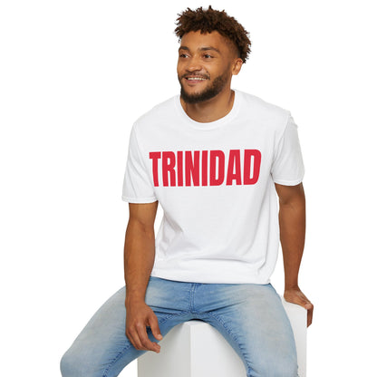 Trinidad RED TEXT Unisex Softstyle T-Shirt