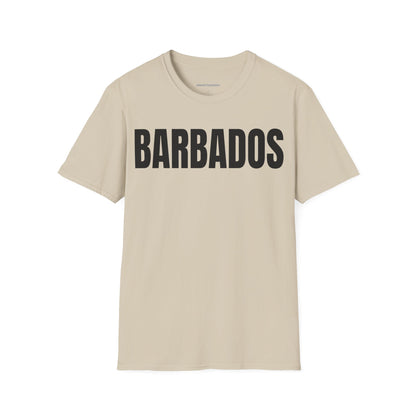 Barbados BLACK TEXT Unisex T-Shirt