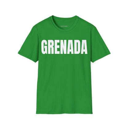 Grenada WHITE TEXT Unisex T-Shirt