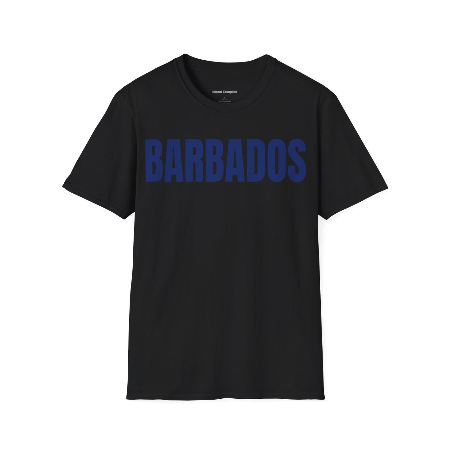 Barbados BLUE TEXT Unisex T-Shirt