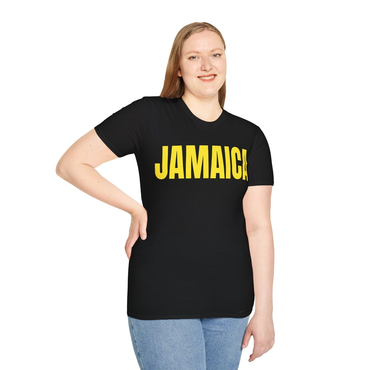 Jamaica YELLOW TEXT Unisex T-Shirt