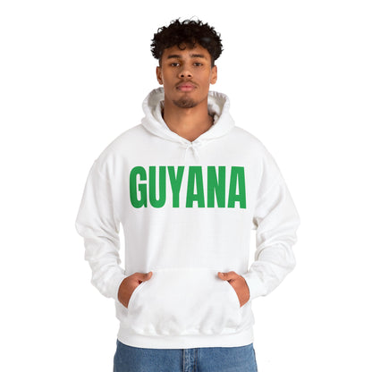 Guyana GREEN TEXT Unisex Heavy Blend™ Hooded Sweatshirt