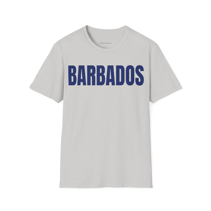 Barbados BLUE TEXT Unisex T-Shirt