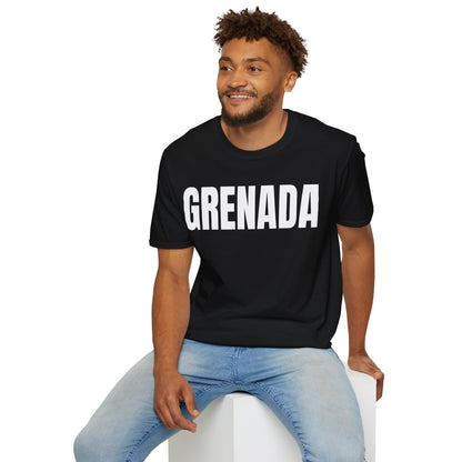 Grenada WHITE TEXT Unisex T-Shirt