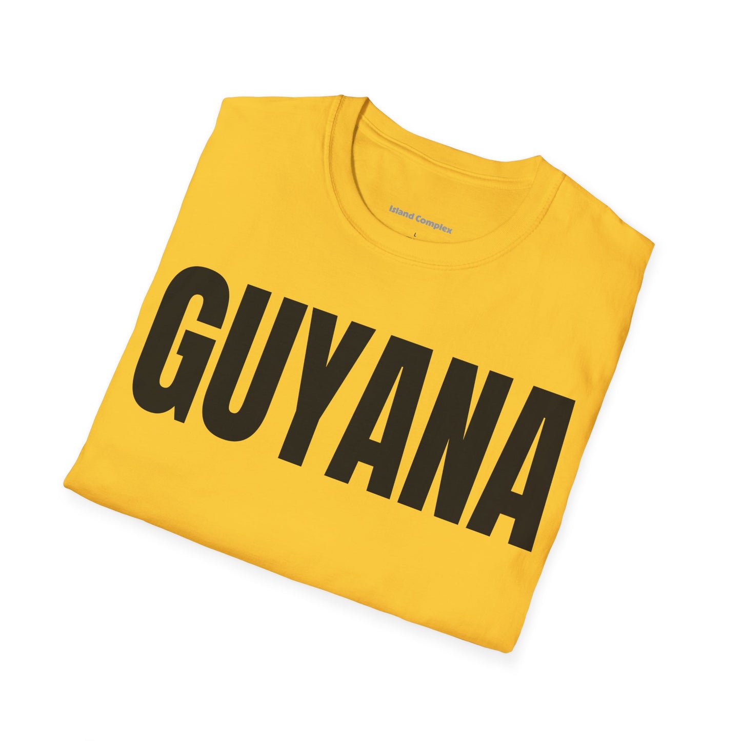 Guyana Motto Series BLACK TEXT Unisex T-Shirt