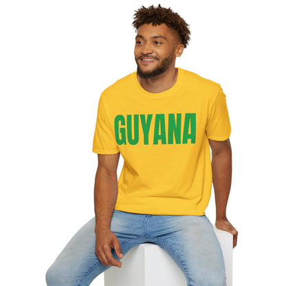 Guyana GREEN TEXT Unisex T-Shirt