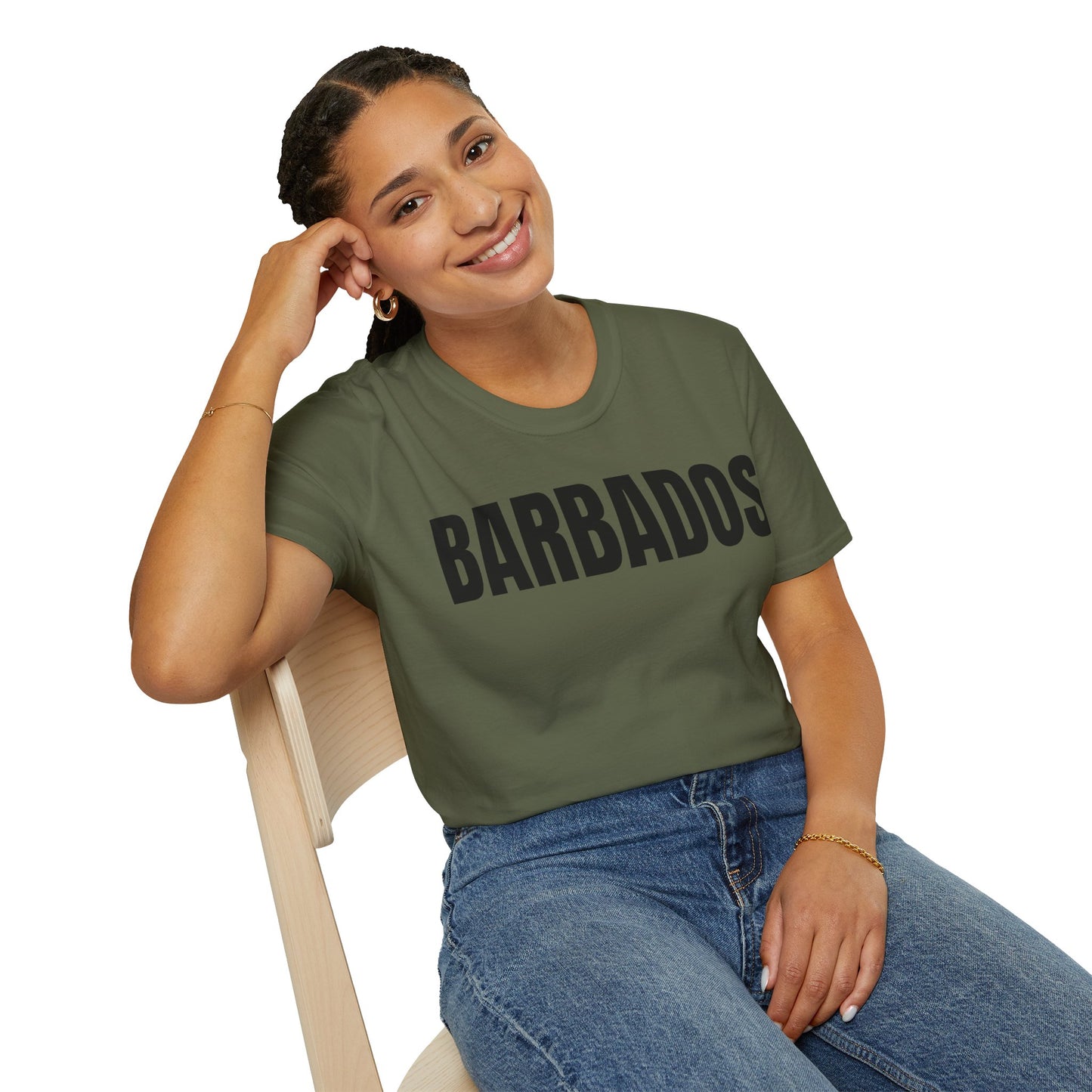 Barbados Motto Series BLACK TEXT Unisex T-Shirt