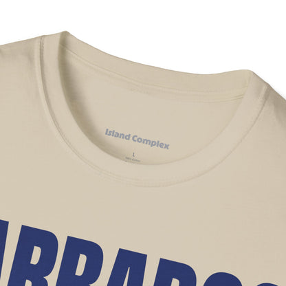 Barbados BLUE TEXT Unisex T-Shirt