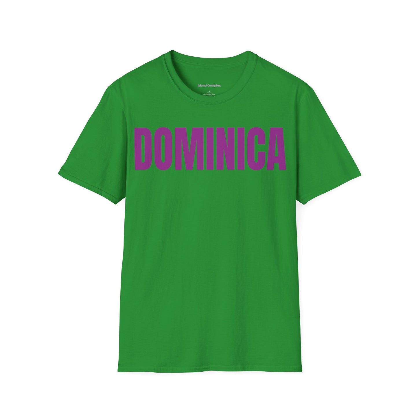 Dominica PURPLE TEXT Unisex T-Shirt