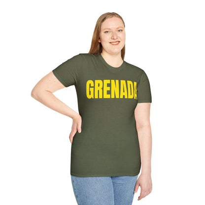 Grenada Motto Series YELLOW TEXT Unisex T-Shirt