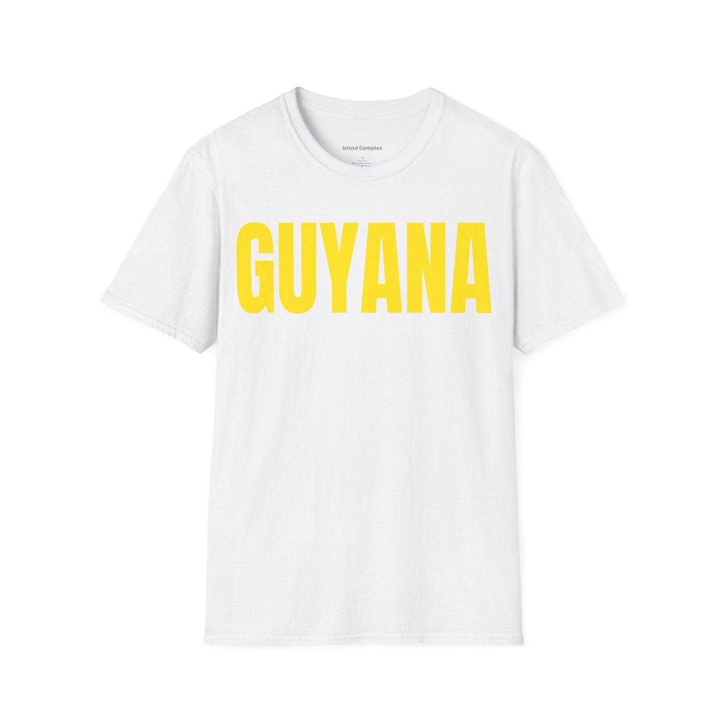 Guyana YELLOW TEXT Unisex T-Shirt