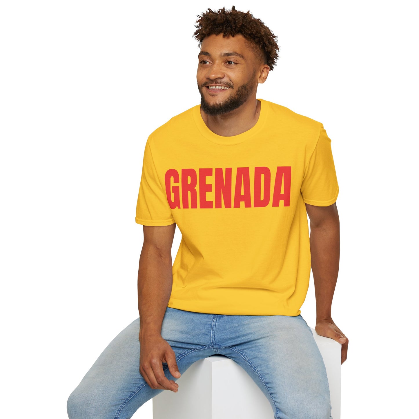 Grenada RED TEXT Unisex T-Shirt