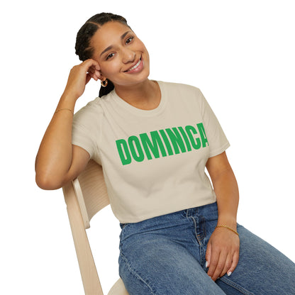 Dominica GREEN TEXT Unisex T-Shirt