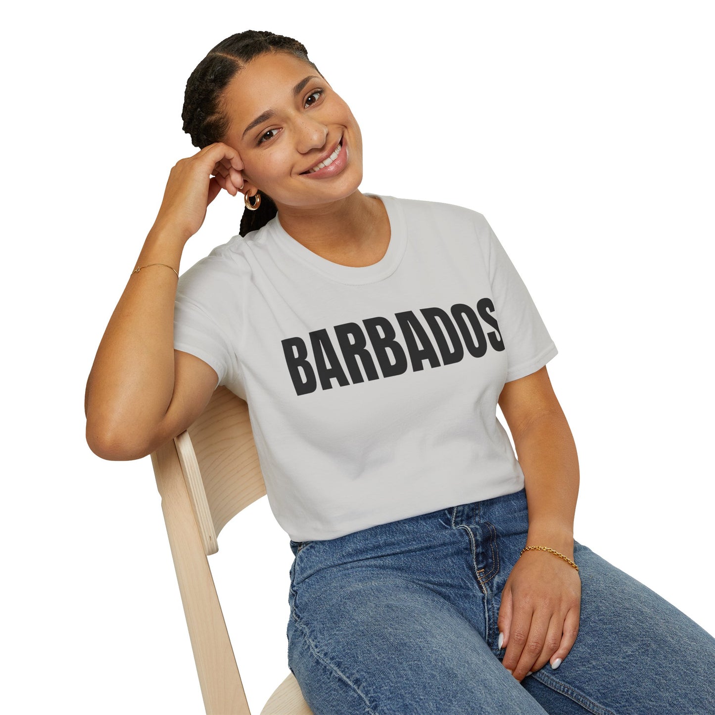 Barbados Motto Series BLACK TEXT Unisex T-Shirt