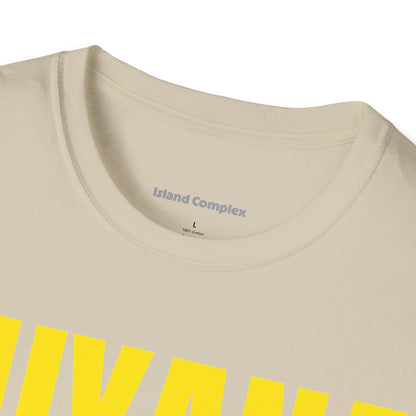 Guyana YELLOW TEXT Unisex T-Shirt