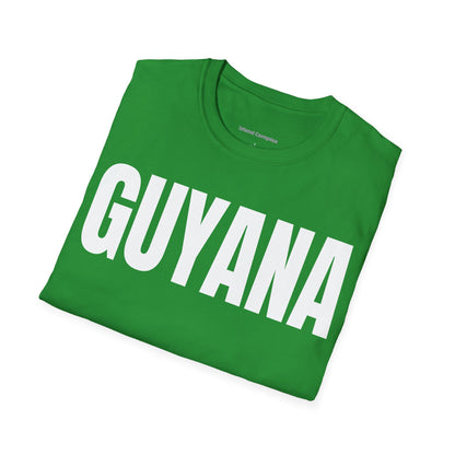 Guyana Motto Series WHITE TEXT Unisex T-Shirt