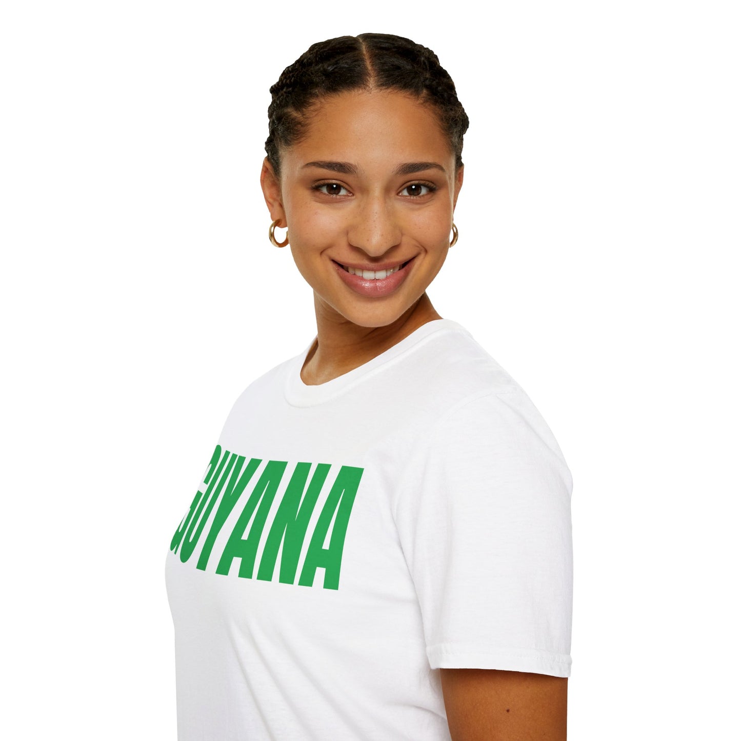 Guyana Motto Series GREEN TEXT Unisex T-Shirt