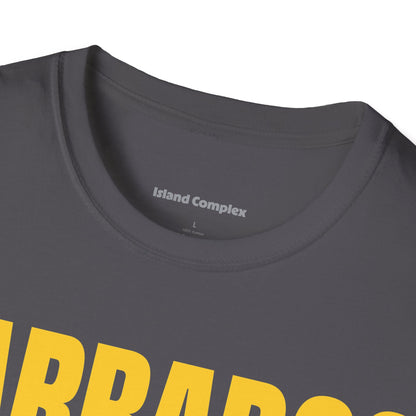 Barbados Motto Series YELLOW TEXT Unisex T-Shirt