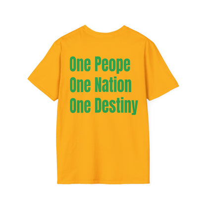 Guyana Motto Series GREEN TEXT Unisex T-Shirt