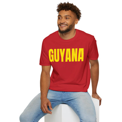 Guyana Motto Series YELLOW TEXT Unisex