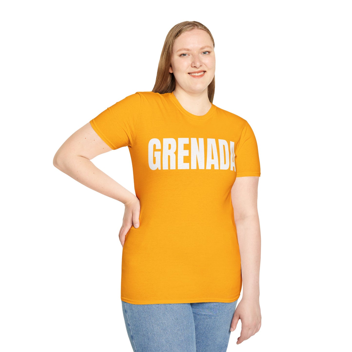 Grenada Motto Series WHITE TEXT Unisex T-Shirt