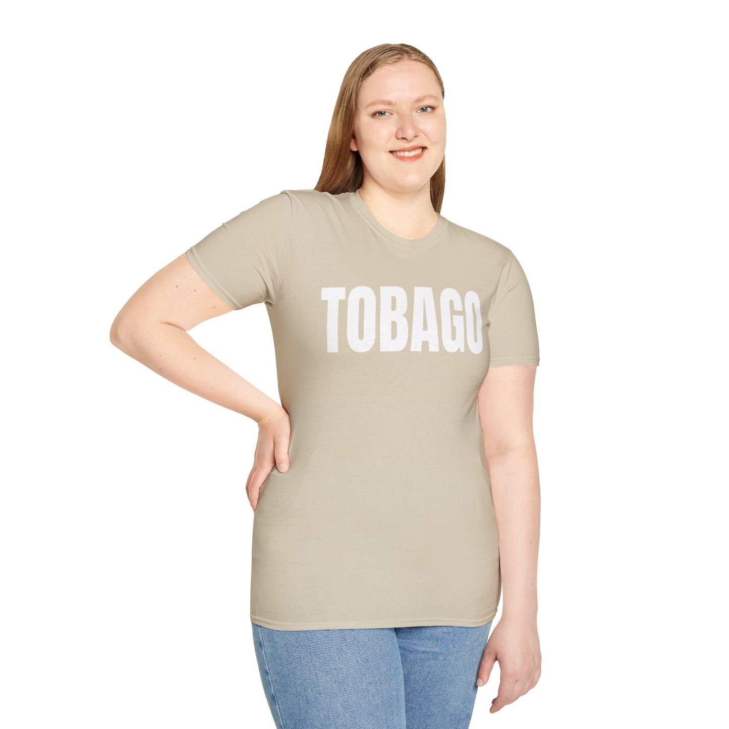 Tobago Motto Series WHITE TEXT Unisex T-Shirt